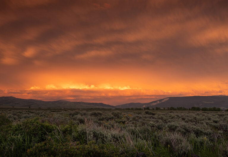 Fire in the Sky, Jackson Hole, Wyoming