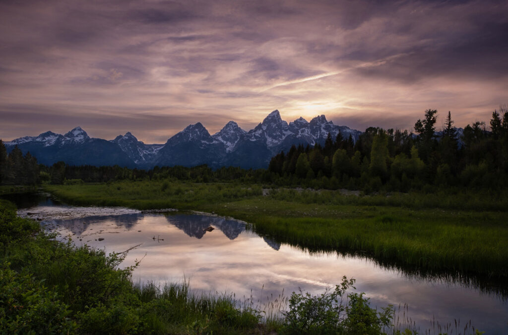 Tetons Summer Sunset, Wyoming